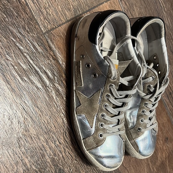 Minimally worn Metallic Golden Goose Sneakers - Picture 2 of 4